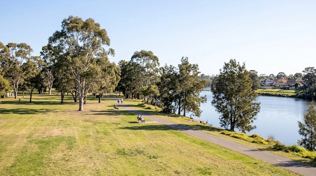 Georges River foreshore park in Liverpool