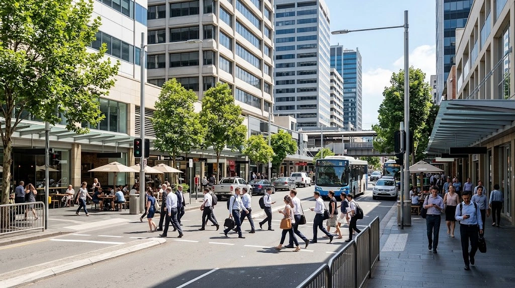 Sydney business and retail district